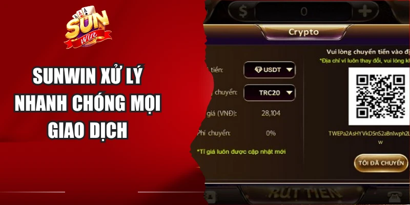 Sunwin xử lý nhanh chóng mọi giao dịch
